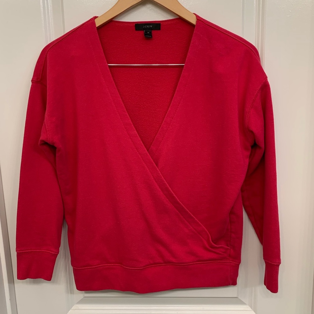 J. Crew Wrap Front Sweatshirt